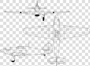 Hawker Hurricane 3 View  HD Png Download