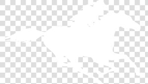 Foster Friess   Cowboy And Horse Silhouette White  HD Png Download