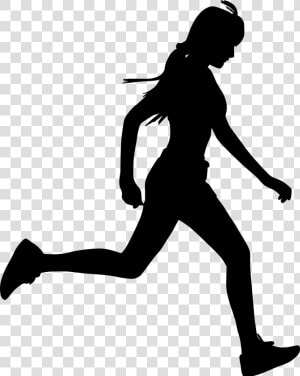 Vector Graphics Silhouette Illustration Woman Image   Girl Running Silhouette Png  Transparent Png