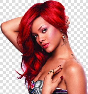 Rihanna Red Hair  HD Png Download
