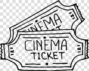 Cinema Set 74 Icons 08   Ticket Cinéma Drawing Png  Transparent Png