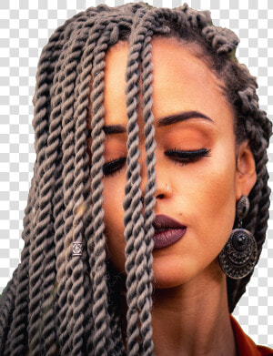 Braids   Twist No Cabelo  HD Png Download