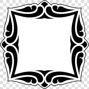 Decorative Borders Picture Frames Decorative Arts Ornament   Decorativos Blanco Y Negro  HD Png Download
