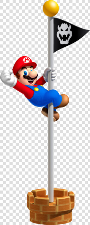 Super Mario Flagpole  HD Png Download