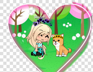  cute  dog  flower Crown  gachalife  gachalifeedits   Florcita 10 Y Maya Aventura  HD Png Download