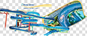 Slide Down This 100 M Tube   Water Park Slide Png  Transparent Png