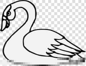 Line Drawing At Getdrawings   Heraldic Swan  HD Png Download
