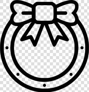 Wreath   Gift Card Pic Black And White  HD Png Download