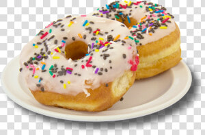 Donas En Plato Png  Transparent Png