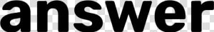 Answer Typography Png Image   Viawest  Transparent Png