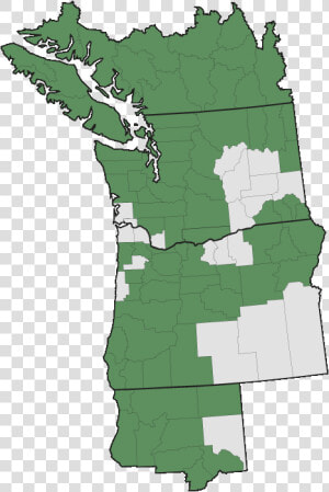 Evergreen Huckleberry Range Map  HD Png Download