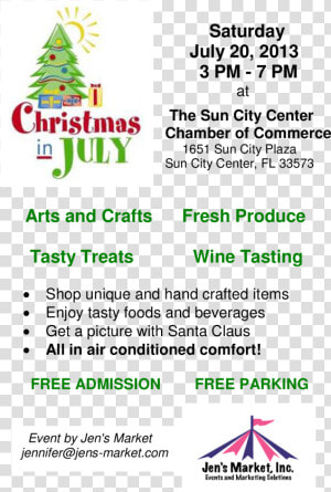 Arts  amp  Crafts Christmas In July   Christmas In July  HD Png Download