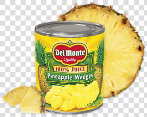 Pineapple Wedges In 100  Juice  HD Png Download