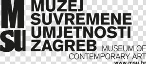 Muzej Suvremene Umjetnosti Zagreb Logo  HD Png Download