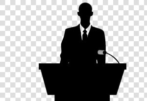 Person At Podium Clipart  HD Png Download