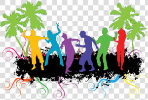 Dance Party Clip Art Silhouette Transprent Png   Dance Party Png  Transparent Png