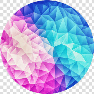 Pink And Grey Polygon Abstract  HD Png Download