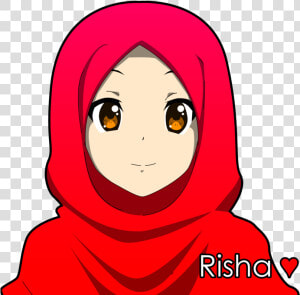 Hijab Girl Anime  HD Png Download
