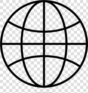 Globe Coloring Page   Icon Globe Vector  HD Png Download