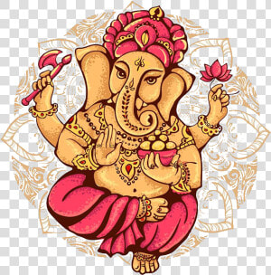 Lord Ganesh   Png Download   God Ganesha Illustration  Transparent Png