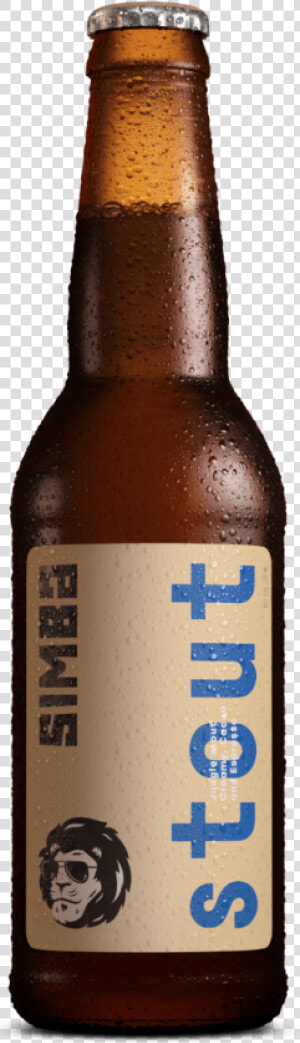 Stout On Black Bg   Simba Wit Beer Review  HD Png Download