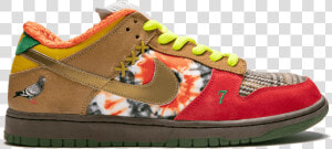 Nike Sb Dunk Low What The Dunk 318403 141 2007 Release   Skate Shoe  HD Png Download