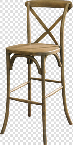 Rustic X Back Bar Stool  HD Png Download