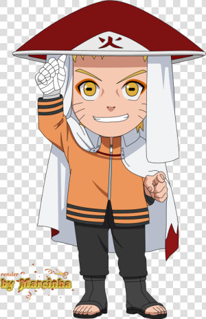 Drawing Naruto Hokage Chibi  HD Png Download