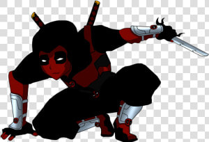 Deadpool Clipart Kid   Kid Deadpool Fan Art  HD Png Download