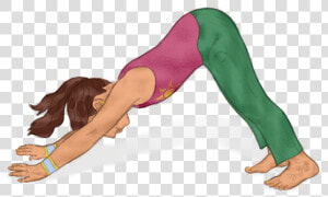 Kids Yoga Downward Dog  HD Png Download