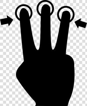 Three Fingers Hand  HD Png Download