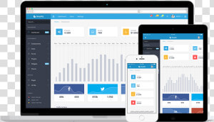 Mobile Admin Template  HD Png Download