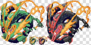 Mega Rayquaza Gen 3 Sprite  HD Png Download