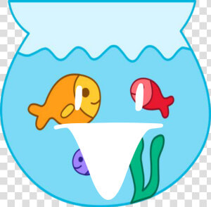 Bfb Crushed Wiki   Fish In A Bowl Cartoon  HD Png Download