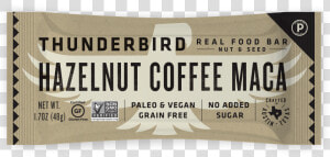 Hazelnut Coffee Maca   Thunderbird Bars Pecan  HD Png Download