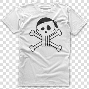Skull Bandana Wht   Cartoon  HD Png Download
