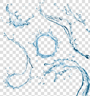 Blue With Drops Png   Water Splash Top View  Transparent Png