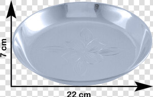 Silver Thali Glass Set   Pizza Pan  HD Png Download