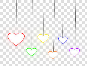  colorful Neon 🆖  follow ▶️ itsjagbir original 💯   Heart  HD Png Download