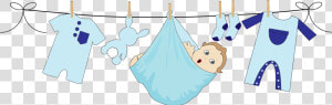 Baby Boy Hanging On A Clothesline Clip Arts   Baby Boy Clipart Png  Transparent Png