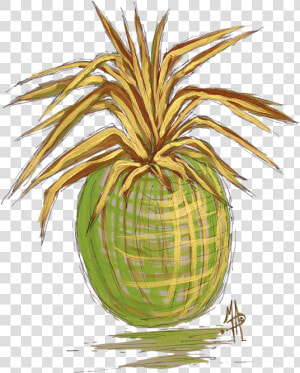 Ananas Fruit Painting Art  HD Png Download