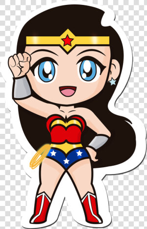 Wonder Woman Chibi Download   Superman Wonder Woman Cartoon  HD Png Download