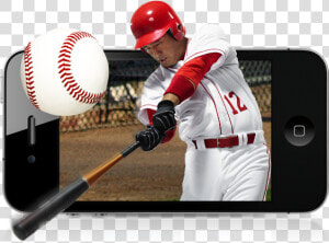 Dish Mlb Extra Innings Batter Swinging Out Of Mobile   College Baseball  HD Png Download