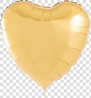A Photograph Of Metallic Gold Foil Heart Balloon   Heart  HD Png Download
