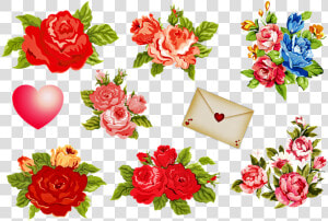 Vintage Flowers Valentine S Day Letter Heart   Valentine  39 s Day  HD Png Download