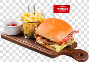 Chicken Burger   Фирменный Буршер Песто Кафе  HD Png Download
