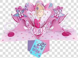 Granddaughter Birthday Pop up Greeting Card   Happy Birthday Granddaughter Dance  HD Png Download