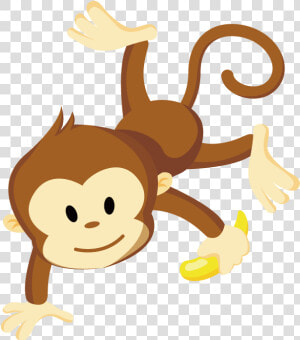 Monkey Clip Art   Monkey And Banana Clipart  HD Png Download