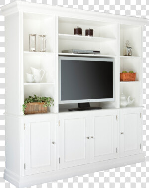 Clip Art Davenport Wall Unit White   Television  HD Png Download