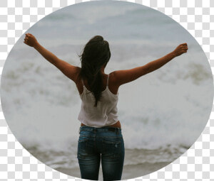 Woman Reflection  HD Png Download